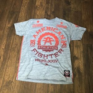 Red and gray shirt